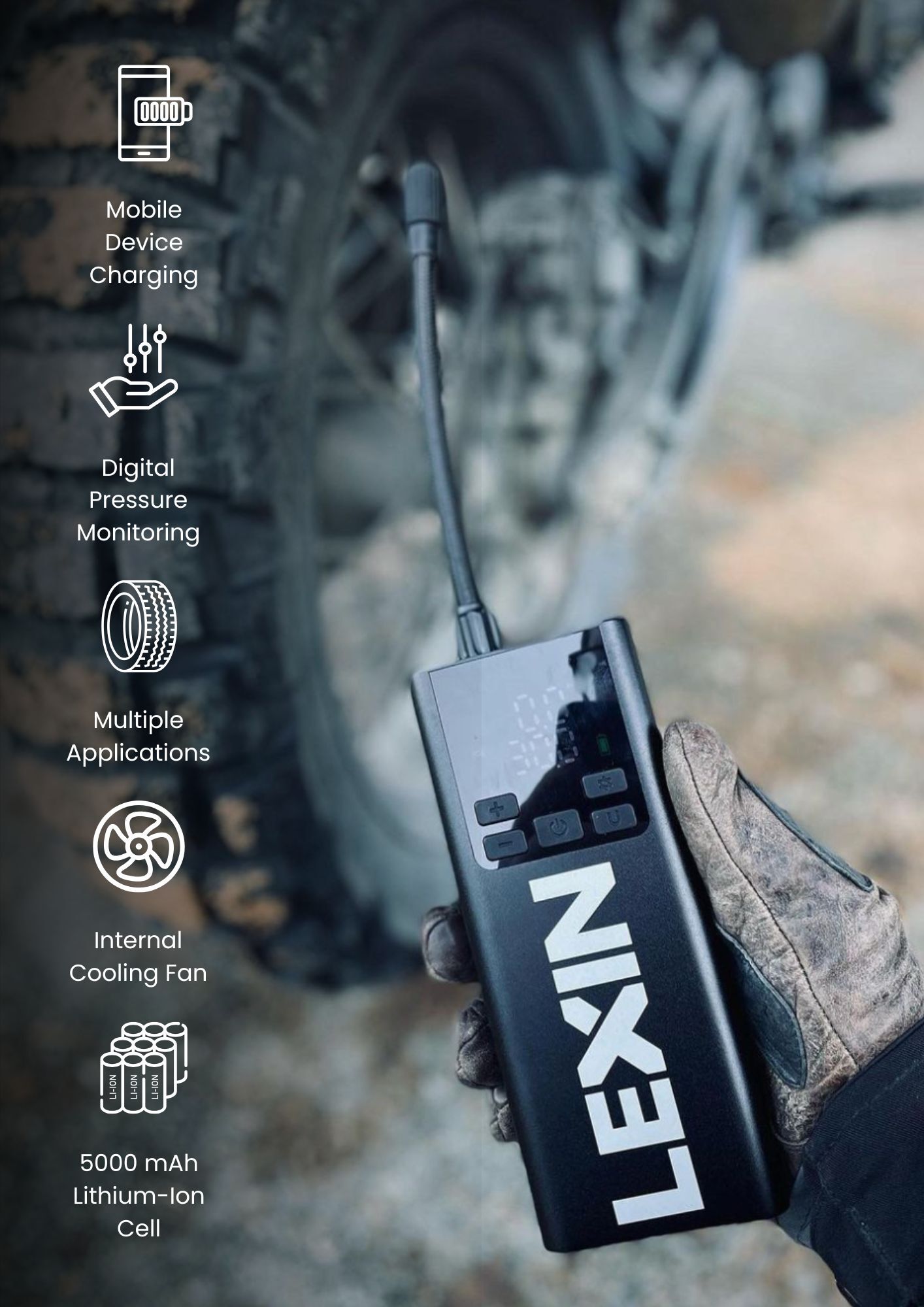 LEXIN P5 Portable Tire Pump