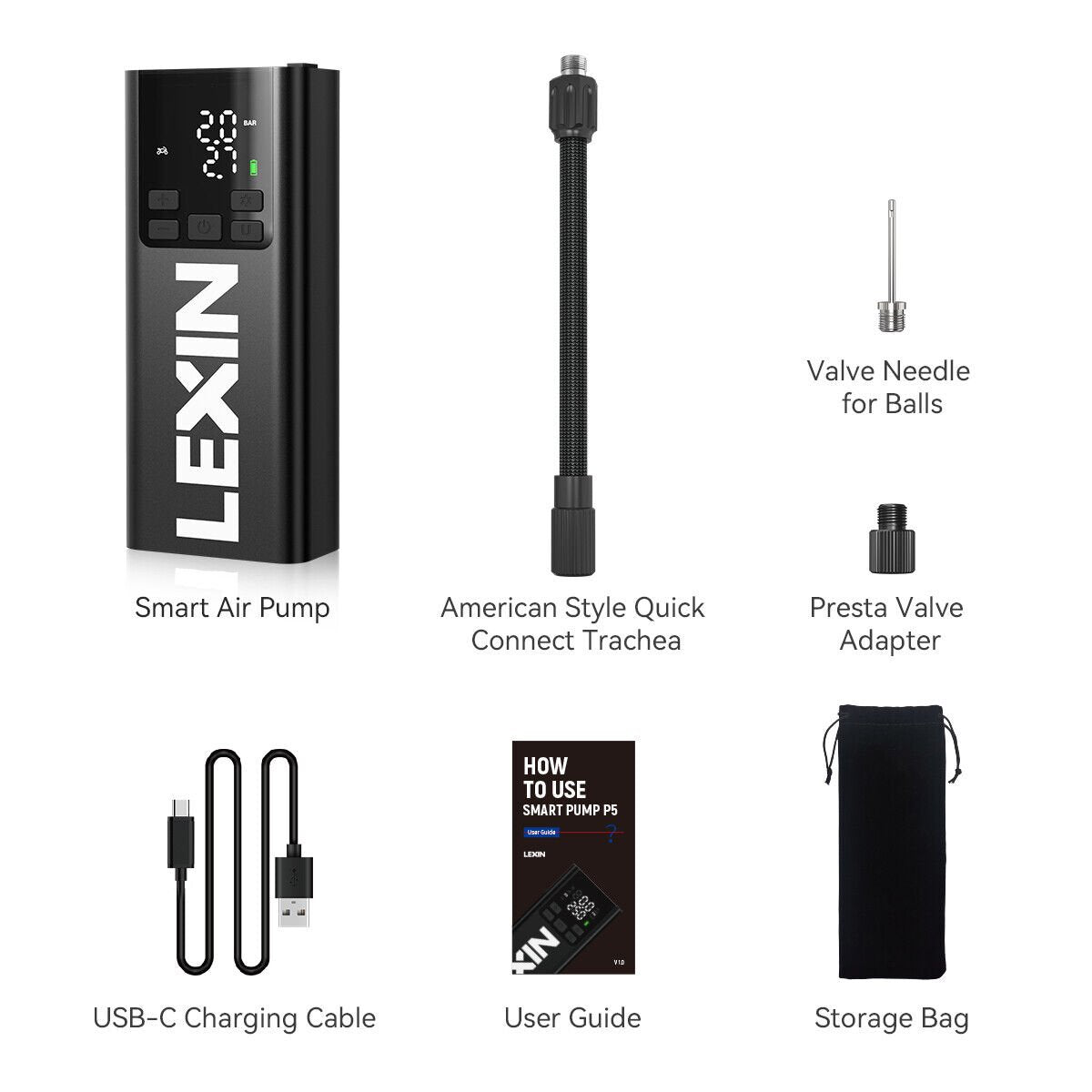 LEXIN P5 Portable Tire Pump