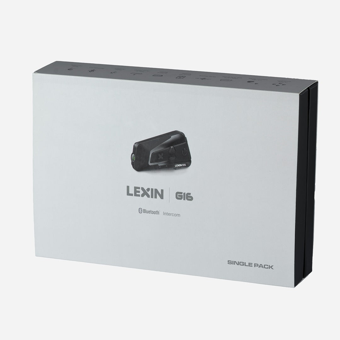 LEXIN G16 Bluetooth Rider Intercom - Advanced LexinPulse Sound & Music Sharing
