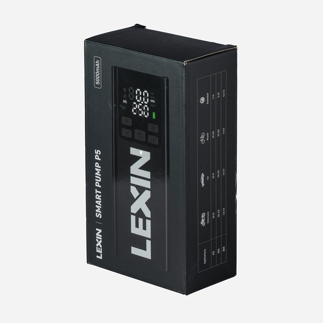 LEXIN P5 Elektrische Luftpumpe, Akku Kompressor 5000 mAh, 10,3 Bar